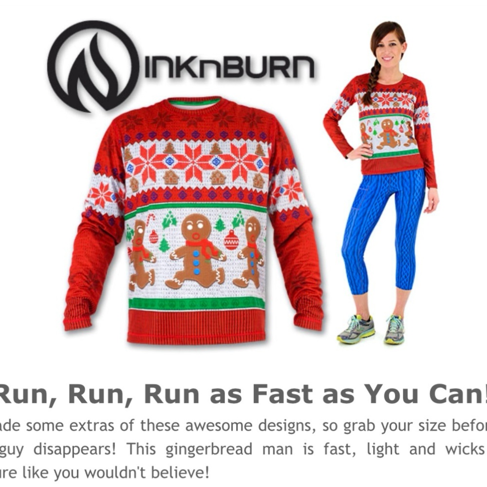 InknBurn Run Run Run Blue Cable Knit Capris. Rare retired limited release Medium - Picture 3 of 3